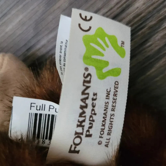 Folkmanis Monkey Hand Puppet Plush Brown Full Body Folktails Chimpanzee Toy Play - Picture 6 of 11